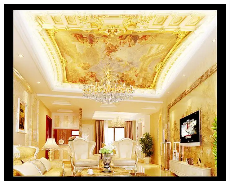 3d wallpaper custom 3d ceiling wallpaper murals non woven ...