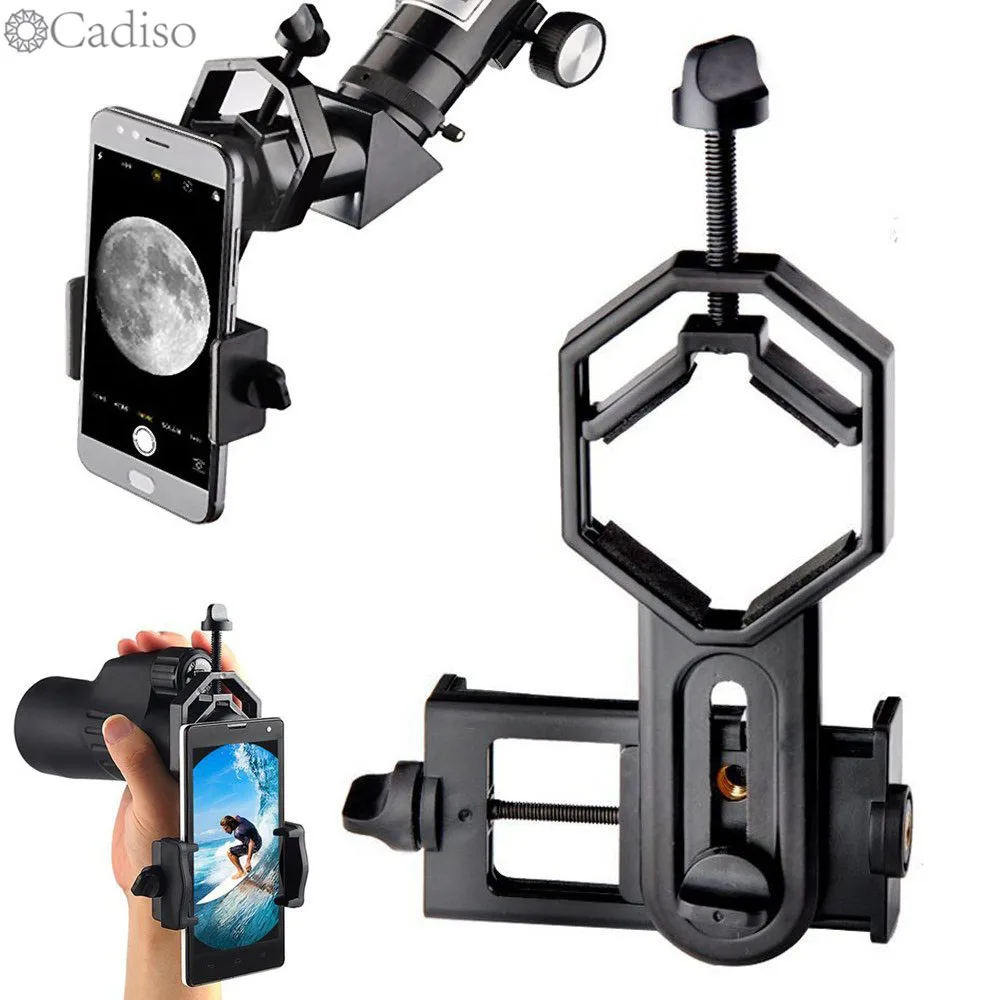 

Cadiso Universal Cell Phone Adapter Mount Compatible with Binocular Monocular Spotting Scope Telescope and Microscope