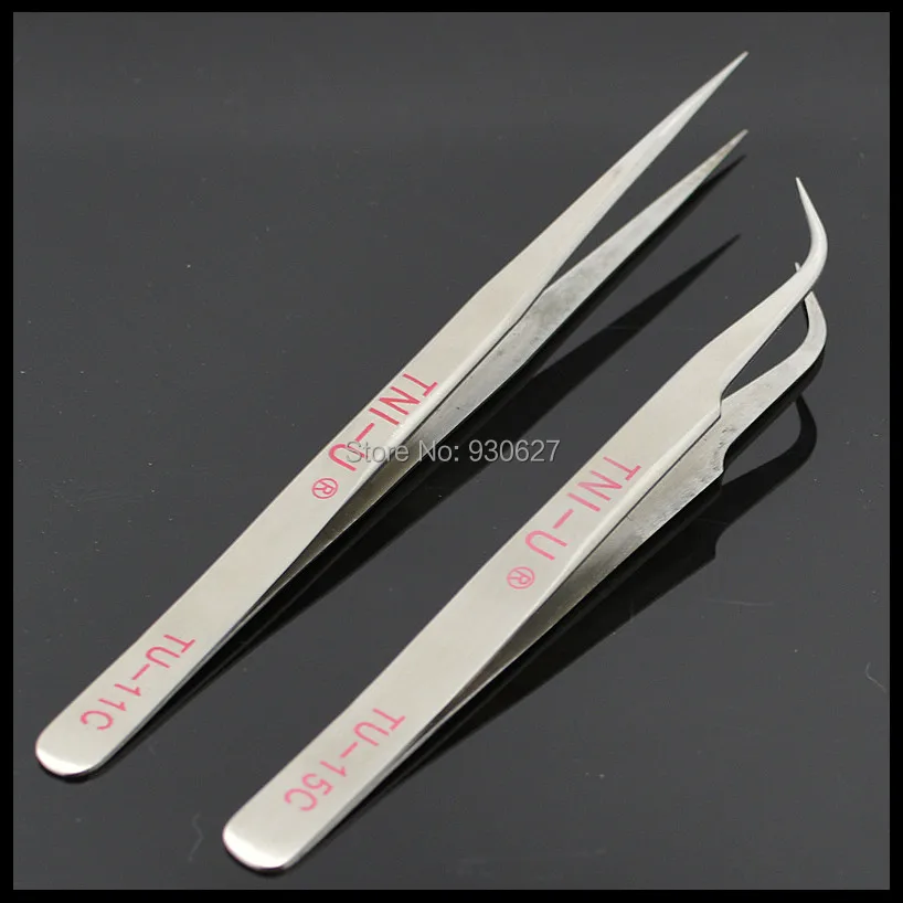 20pcs Stainless Steel Straight Curved Tweezers Brand Craft