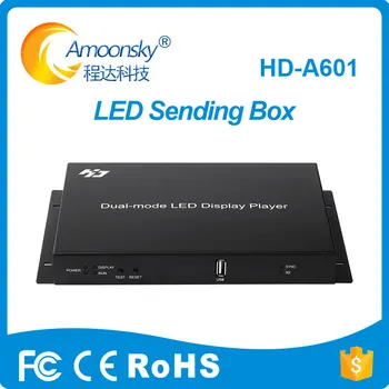 

HD-A601 dual mode led controller box for hq led display support huidu control system linsn ts802d p4 p5 p6 p8 p10 p16 led rgb