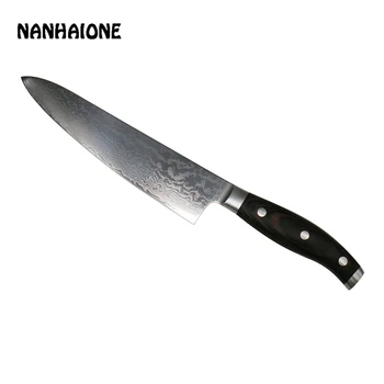 

NANHAIONE Kitchen Knives Damascus Steel 8 inch Utility Paring Japanese Style Chef Knife Fruit Vegetable Cooking CL009