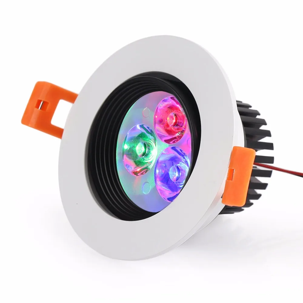 5W RGB LED-светильник с пультом дистанционного управления Точечный светодиодный потолочный светильник для фойе Кухня Спальня светодиодный свет украшения 1/2/6 шт