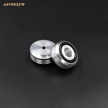4PCS 30*13 Wavy silver aluminum Audio amplifier Speaker damping pads Computer machine feet