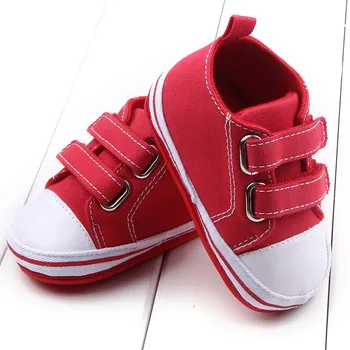 

2019 Canvas Baby Shoes Newborn Boys Girls First Walkers Infant Toddler Soft Bottom Anti-slip Prewalker Sneakers 0-12M