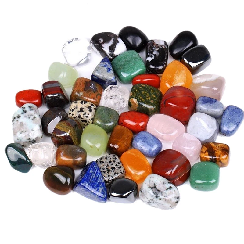 

Mayitr 10pcs Mixed Colorful Natural Assorted Bulk Tumbled Gem Stone for Event Party Home Decor