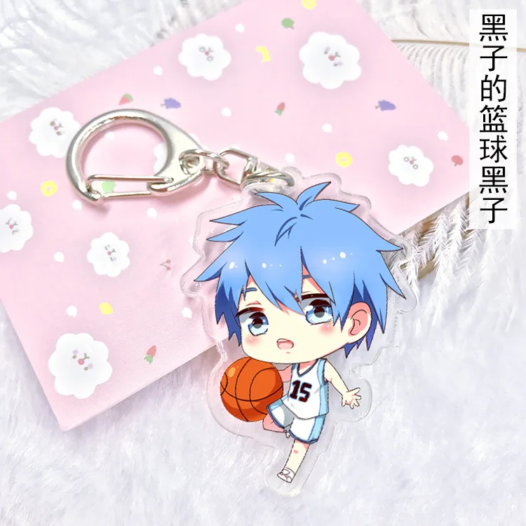 

Anime Kuroko no basketball Kuroko Tetsuya Kagami Taiga Kise Ryota Aomine Daiki Pendants Acrylic keychain Figure Model Toys Gift