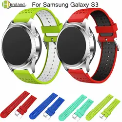 22 мм ремешок для samsung Galaxy S3 Frontier классические ремни Replacemet браслет 46 мм для gear s3 двойной цвет ремешка Новый