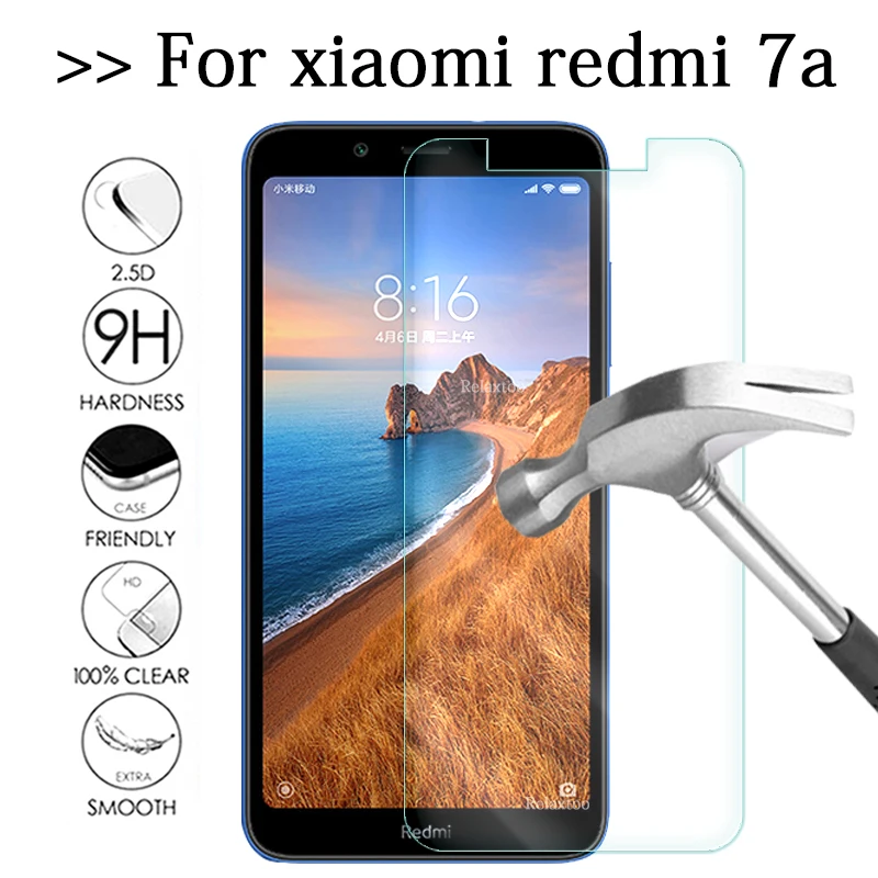 Защитное стекло для xiaomi redmi 7a 5 45 дюйма закаленное 7 a защита экрана siaomi xsiomi red mi a7
