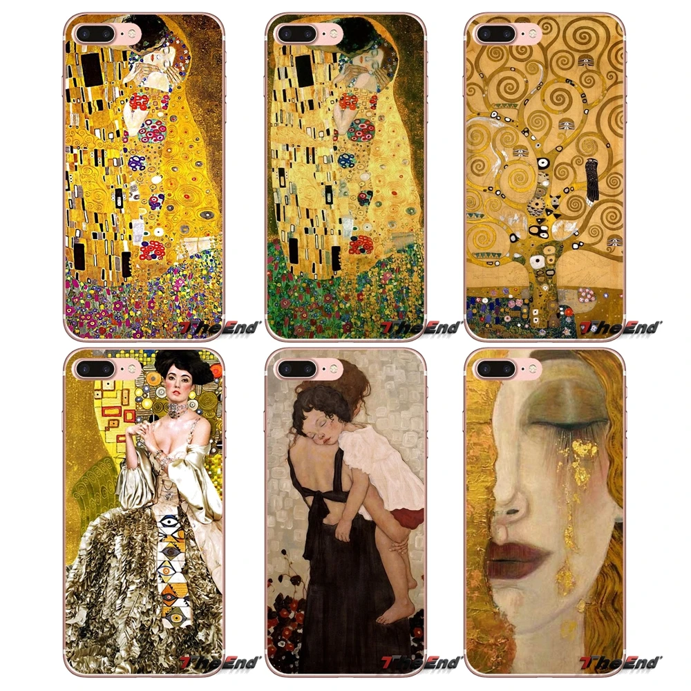 

Kiss by Gustav Klimt gold tears Case Cover For Huawei P Smart Y6 Pro P8 P9 P10 Nova P20 Lite Pro Mini 2017 SLA-L02 SLA-L22 2i