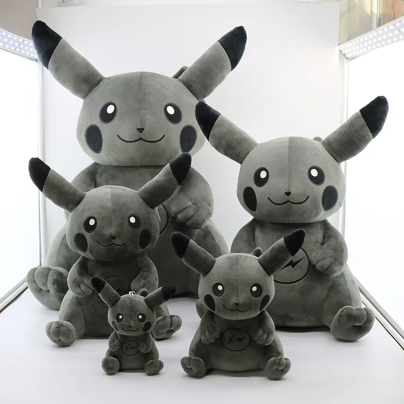 

20/30/40/55 cm Darkness Pikachu Plush Toys Stuffed Pikachu Toy For Fans Gifts Home Decoration