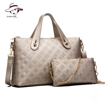 

2 PCS/Set Crocodile Pattern Women Bag Composite Bag Brand Women Messenger Bags Shoulder Handbag Purse Leather Handbags Crossbody