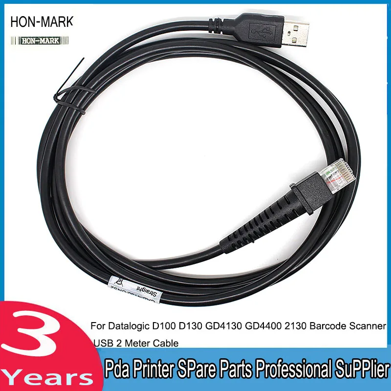

HON-MARK GD4130 Scanner 2M Usb Rj45 USB Cable For Datalogic D100 D130 GD4130 GD4400 2130 Barcode Scanner Reader
