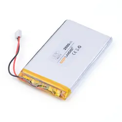 XHR-2P 2,54 744376 3,7 В 2500 мАч литий-полимерная батарея для PAD Оборудование для psp игры игрушечные телефоны PDA инструменты E-Book power bank 754575