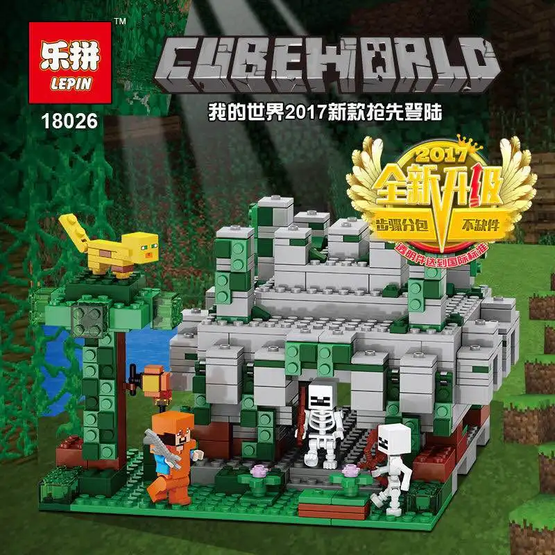 

Minecraft Set The Jungle Temple Building Bricks Block Set Compatible With Lego 21132