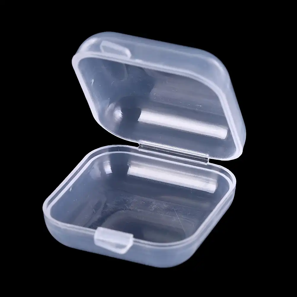 10 Pieces Mini Plastic Small Box Jewelry Earplugs Storage Box
