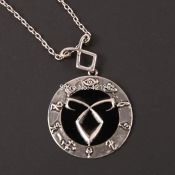 

12pcs/lot The Novel Classic Movie Necklace the Mortal Instruments City of Bones Angelic Power Inspired Angelic Power