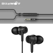 Promo offer BlitzWolf BW-ES1 3.5mm In-ear Noise Cancelling Earphone Stereo Earbuds Graphene Earphones With Microphone For Mobile Phone