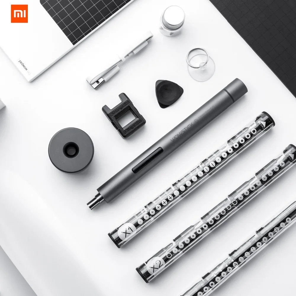  Original XIAOMI Mijia Wowstick 1F+ 64 In 1 Electric Screw Mi driver Cordless Lithium-ion Charge LED