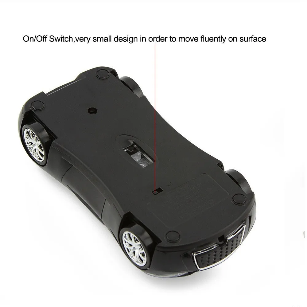 CHYI 2 4G Беспроводной Мышь Infiniti форма спортивной машины usb приемник оптическая Gamer