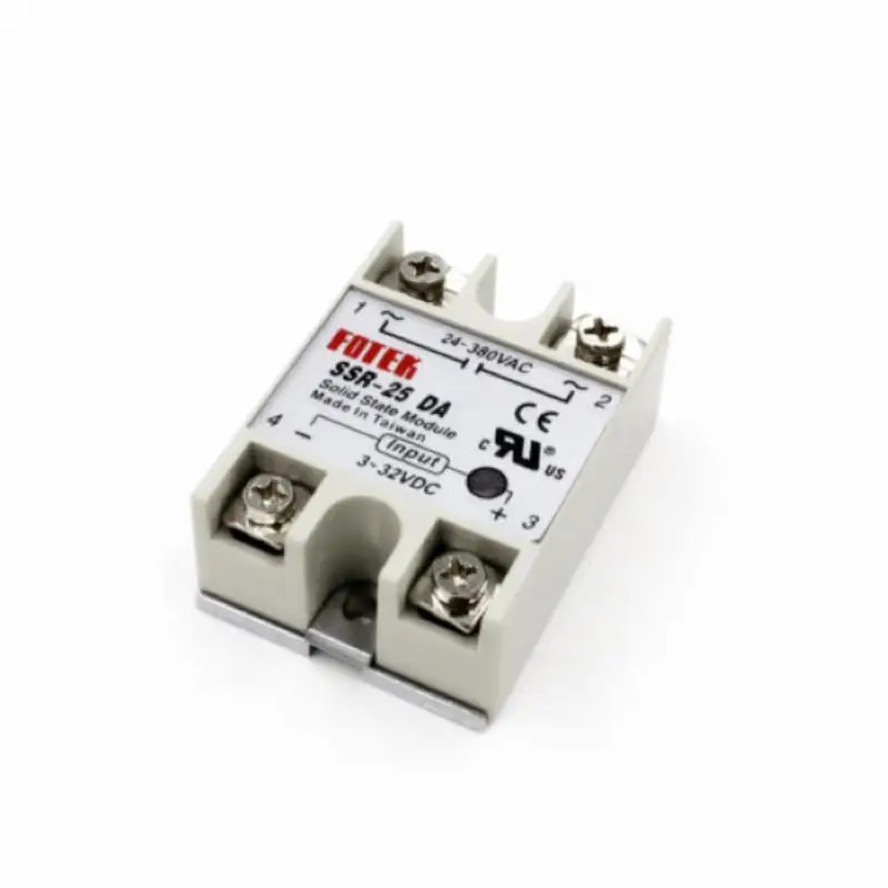 1pc Durable Solid State Relay SSR-25 DA Solid State Relay 24-380V 25A for PID Temperature Controller