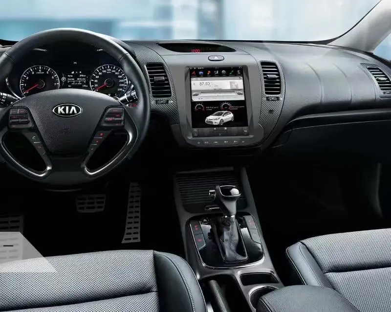 10," сенсорный экран android 7,12 автомобильный dvd gps плеер для KIA CERATO K3 FORTE 2013 tesla стиль Автомобильный мультимедийный навигатор wifi