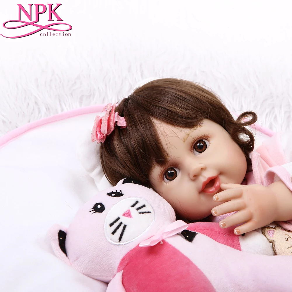 NPKCOLLECTION 20 дюймов Bebe Rebon кукла 50 см для маленьких девочек куклы Мягкие силиконовые