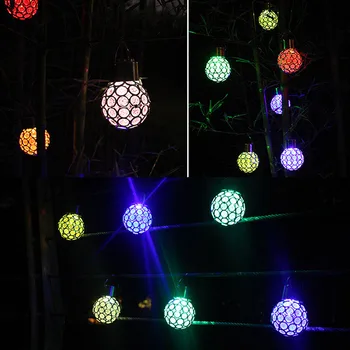 

HOT Solar LED Hanging Light Lantern Waterproof Hollow Out Ball Lamp for Outdoor Garden Yard Patio TI99