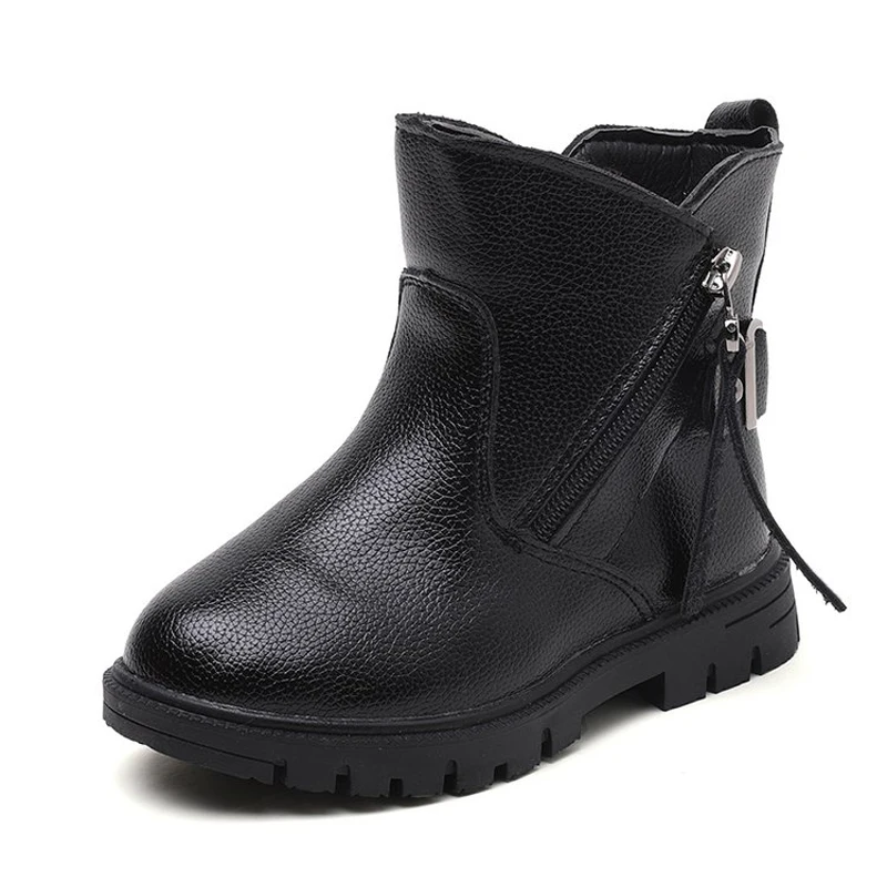 

Girls boots 2018 new arrivals winter shoes high quality waterproof non-slip kids snow boots buckle decoration children boots