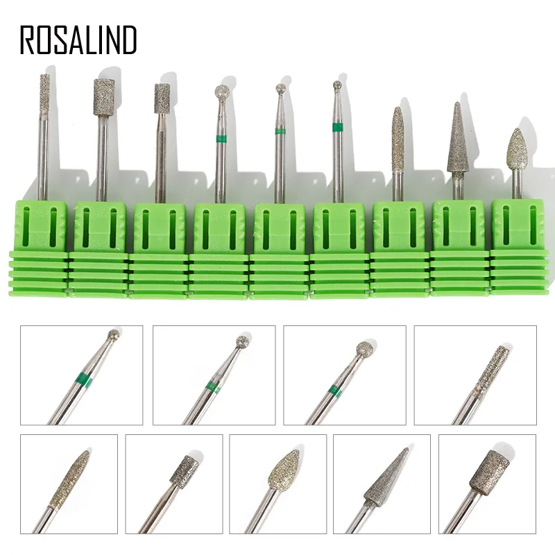 

ROSALIND Type Ceramic Nail Drill Bit Manicure Machine Accessories Rotary Electric Nail Files Manicure Cutter Nail Art Tools