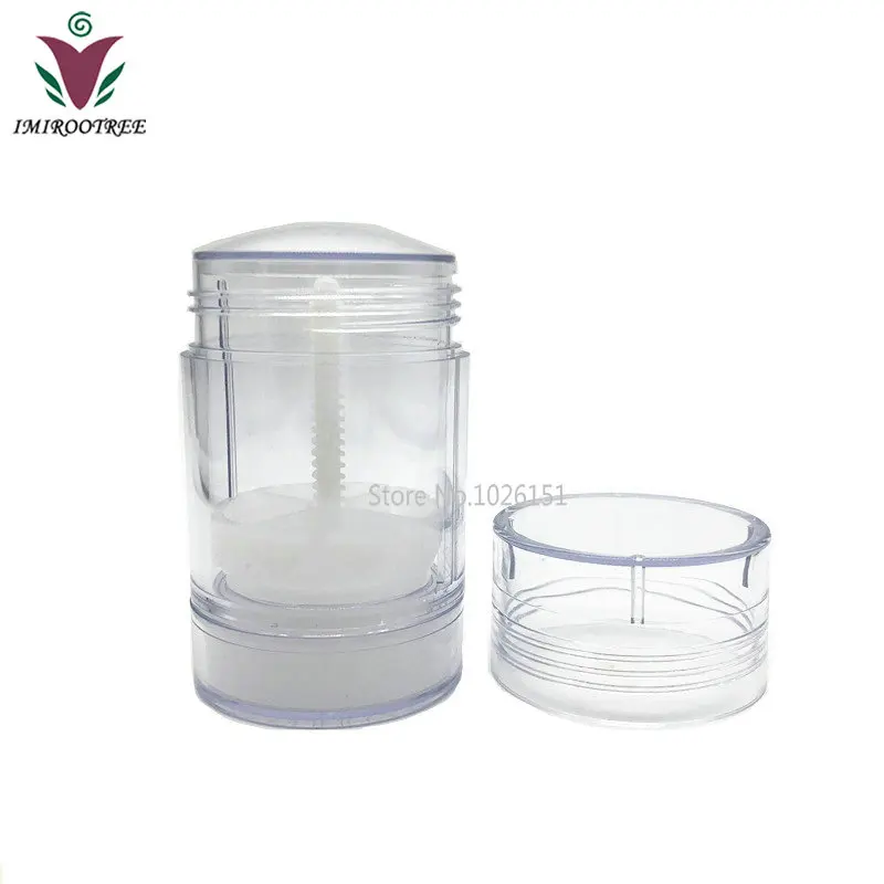 5 шт. 30 г 30 мл 1 унций прозрачный пустой круглый пластиковый дезодорант-стик контейнеры бальзам для губ тюбики для губной помады