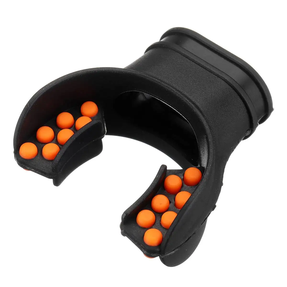 Дайвинг оборудование подводное плавание силиконовый сменный мундштук регулятор рот часть Подводное дыхание аксессуары - Цвет: black orange