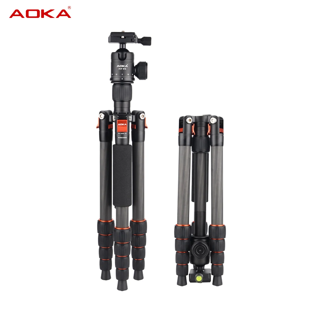  Professional Carbon fiber Tripod & Monopod KR225C Pro For DSLR Camera / Portable Traveling Tripod M