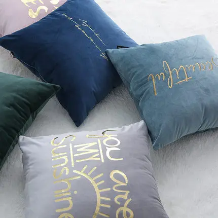 

Northern Europe Ins Style Pillowcase Lightweight and luxurious velvet bedside cushion sleeve for living room bed pillowcase