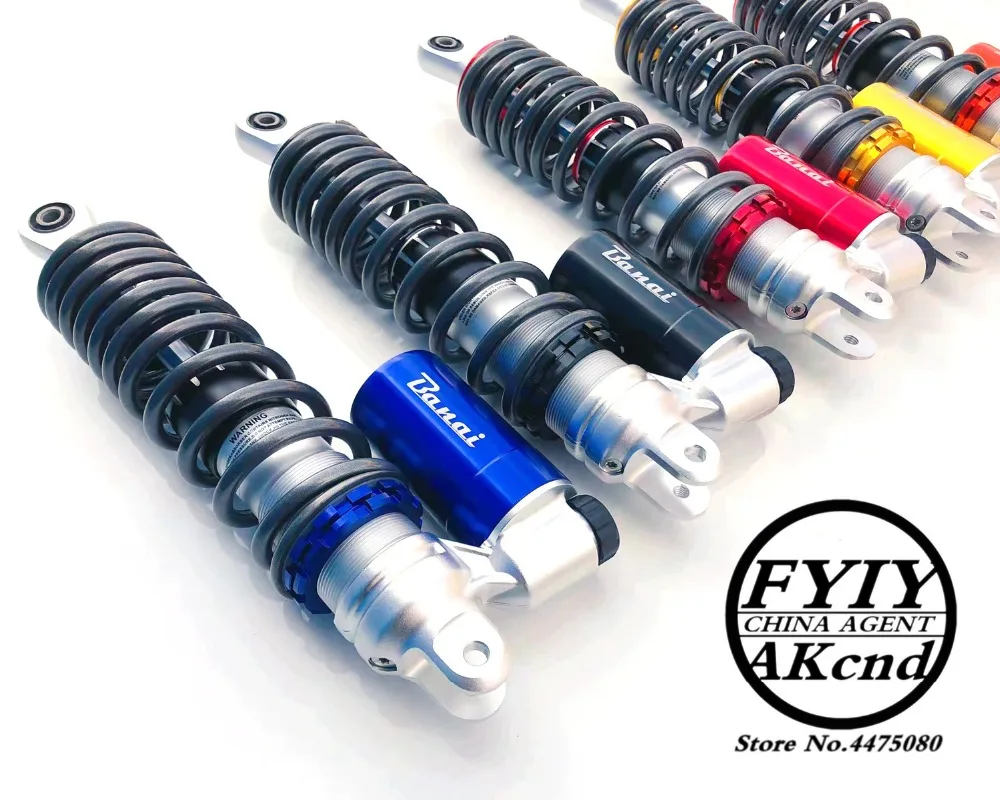 

310-320mm 12.5" Motorcycle Ais Shock Absorber Rear Supension For HONDA Yamaha Motor Scooter ATV Quad Gold&Black D15