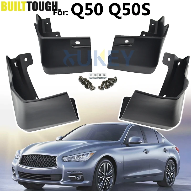 

Car Mudflaps For Infiniti Q50 Q50S 2013 - 2019 Mud Flaps Splash Guards Mudguards Mud Flap Front Rear 2014 2015 2016 2017 2018