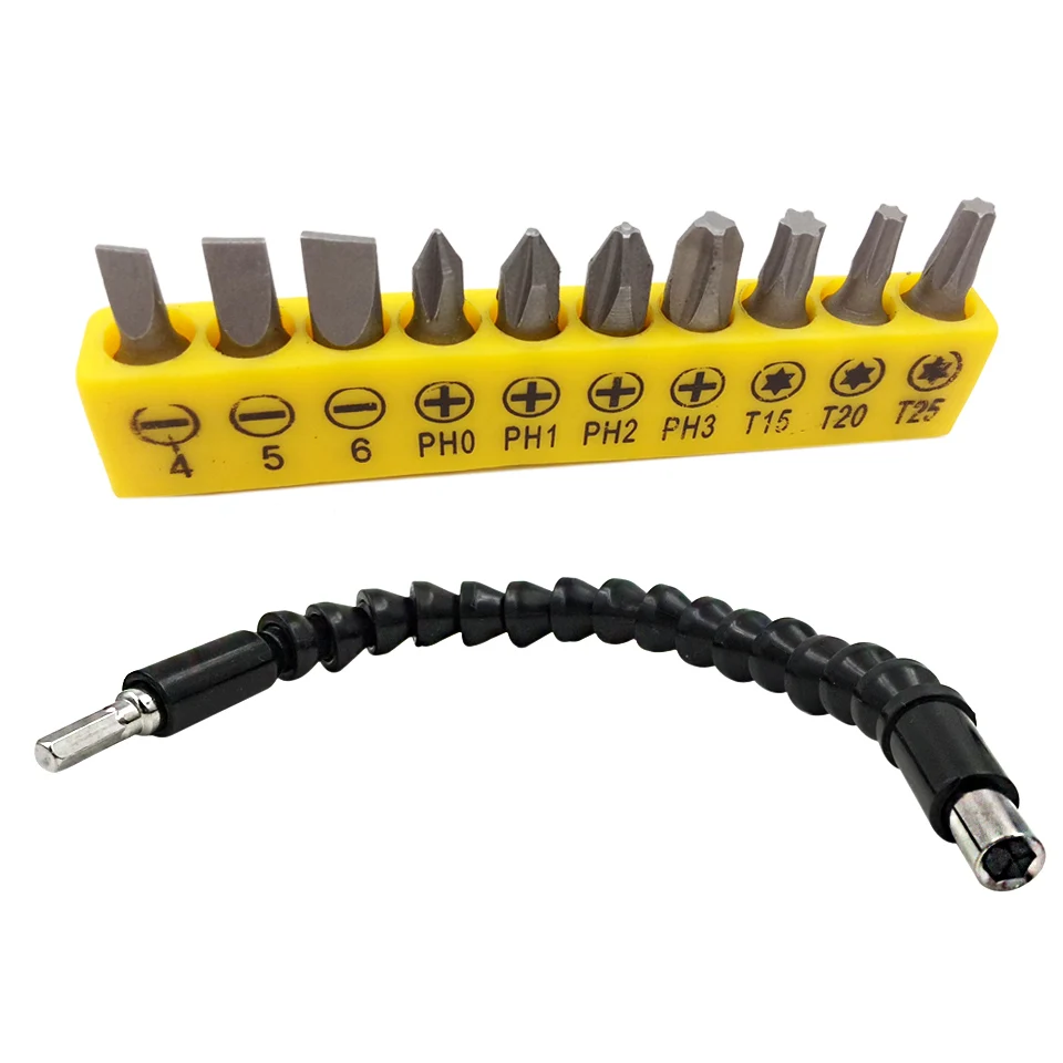 300mm Universal Extension Flexible Flex Shaft Holder With 1/4" Hex