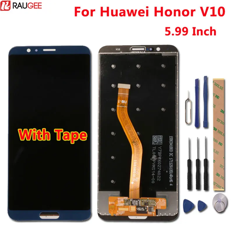 

Huawei Honor V10 LCD Display +Touch Screen 5.99 Inch Test Good Digitizer Screen Glass Panel Replacement For Huawei Honor View 10