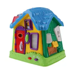 Пластиковый дом модель для детей ясельного возраста счастливый день ролевые игры образование развивающая игрушка