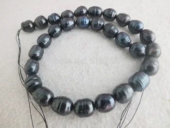 

Z-1831 Rice Freshwater Pearl Beads, Black,11-12mm ,sold per 15.5'' strand