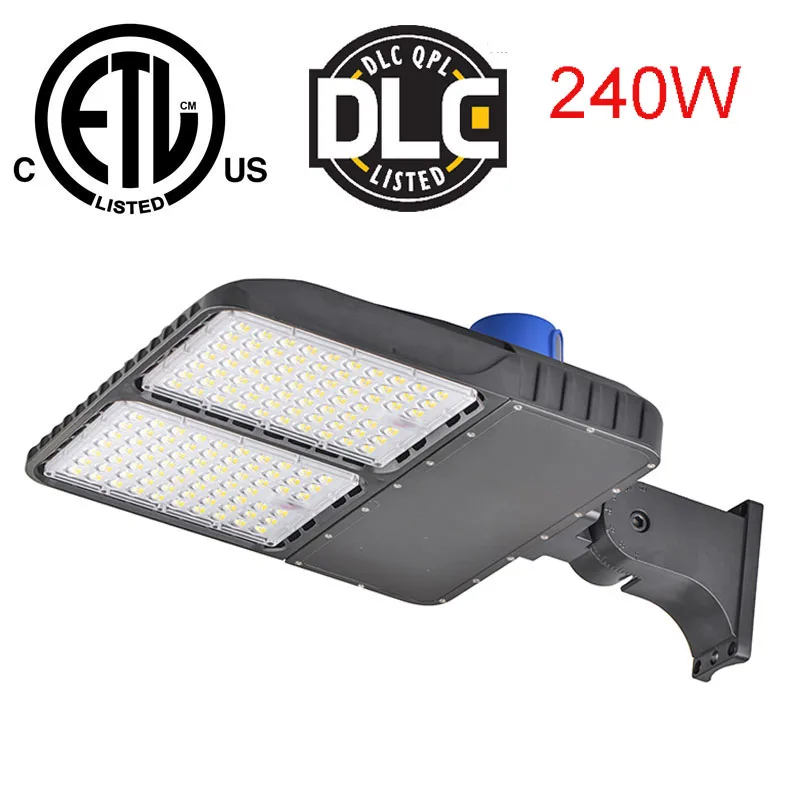 

New 240W LED Shoebox Street Light With Photocell 3030 SMD IP65 outdoor street light area light