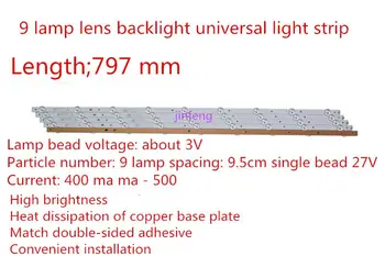 

New 5set=15 PCS 9LEDs 798mm LED backlight strip for Sony TV KDL-40R380D 40PFL3240 GJ-DLEDII P5-400-D409-V7 TPT400LA-J6PE1