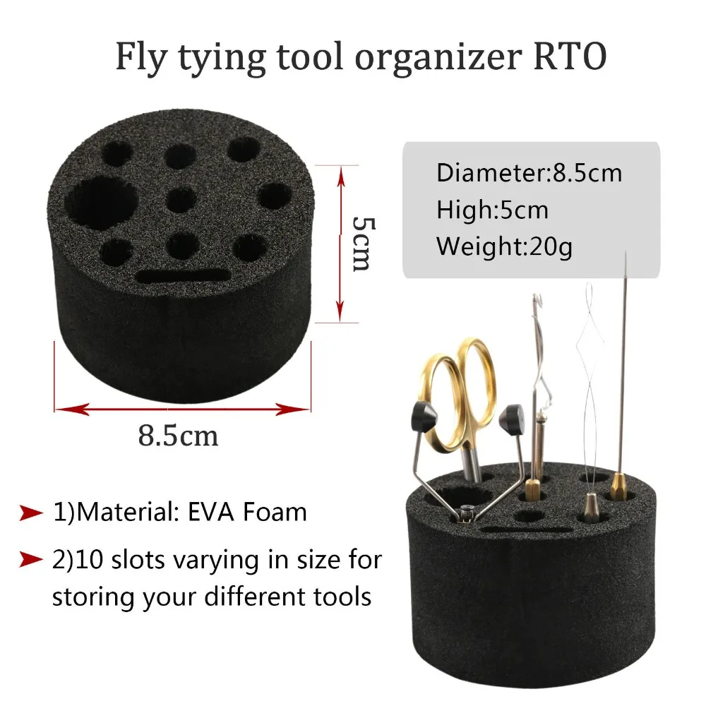 Fly Tying Tool Caddy Foam Fly Tying Tool Station Soft Foam Tool Caddy LA