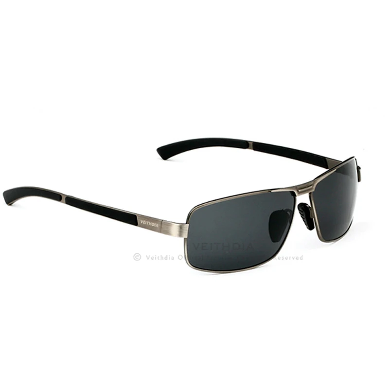 Бренд VEITHDIA, мужские солнцезащитные очки, поляризационные, солнцезащитные очки, очки для вождения, oculos de sol, мужские очки, аксессуары, оттенки для мужчин - Цвет линз: Gray frame