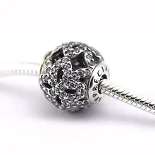 Подходит для Pandora Essence браслеты с четкими CZ 925 серебряные ювелирные изделия, подвески-талисманы