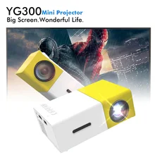 YG-300 YG300 LED Портативный HD проектор 400-600LM 3.5 мм аудио 320×240 Пиксели HDMI USB Мини проектор Главная Театр медиаплеер