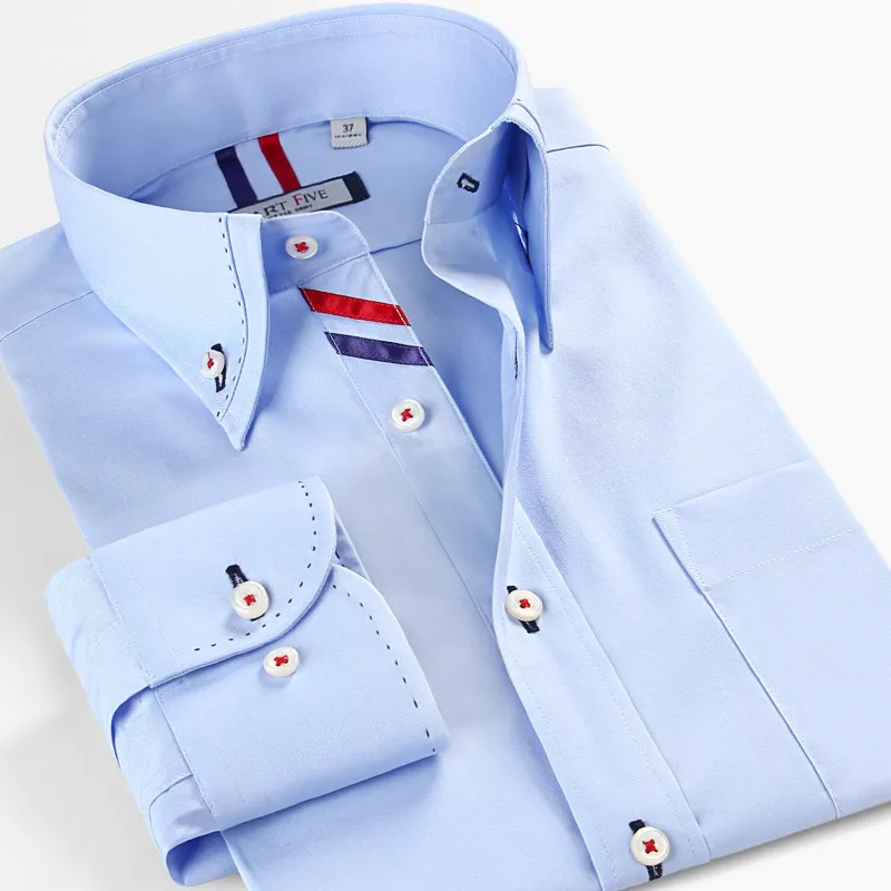 Smartfive, мужская рубашка, хлопок, повседневные рубашки, белая, Camisa Masculina, с длинным рукавом, рубашка для мужчин, Лето, новинка, SFL4K62