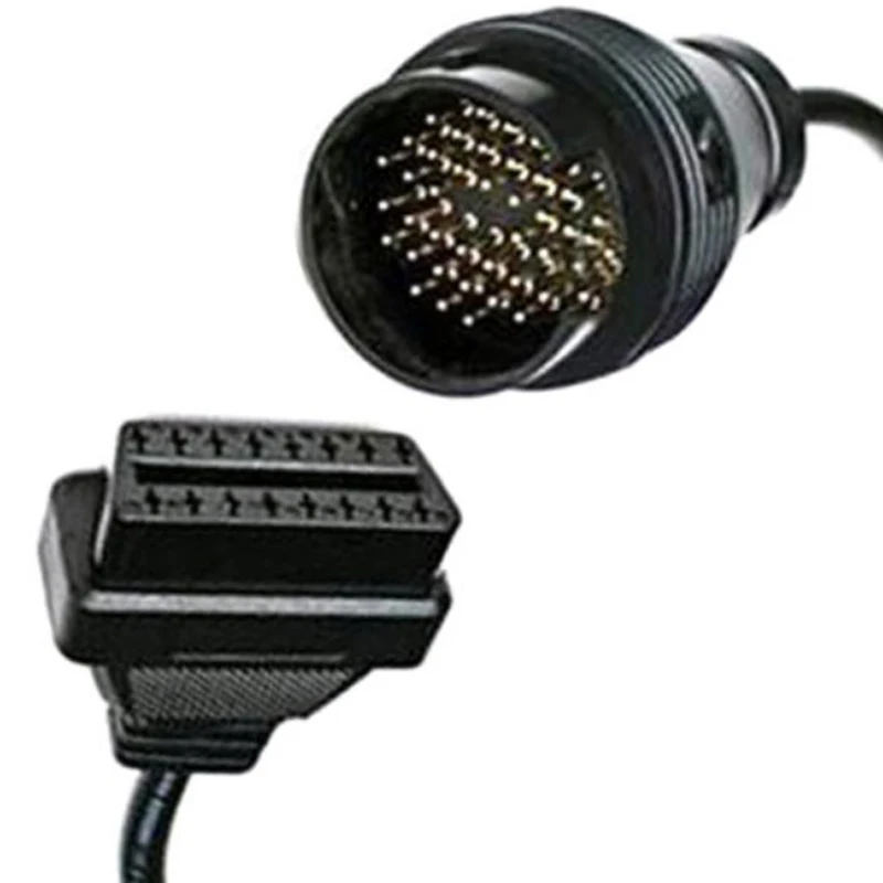 Black 38 Pin To 16 Pin OBD2 OBDII Diagnostic Adapter Connector Cable For Mercedes Benz