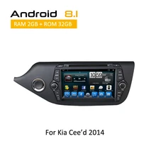 8inch car dvd palyer font b gps b font multimedia for KIA Ceed Android 8 1