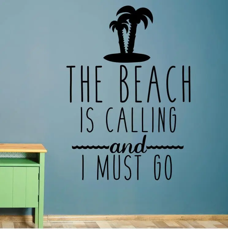 الشاطئ إقتباس جدار صائق ديكور المنزل الشاطئ تدعو جدار ملصقا البحر نمط جدار جدارية الرياضات المائية عاشق هدية الشارات AY1438