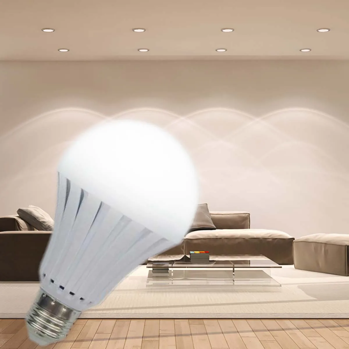 

Rechargeable Emergency LED Light Buld LED Saving Energy Intelligent Switch Blackout Emergency Lamp For Household